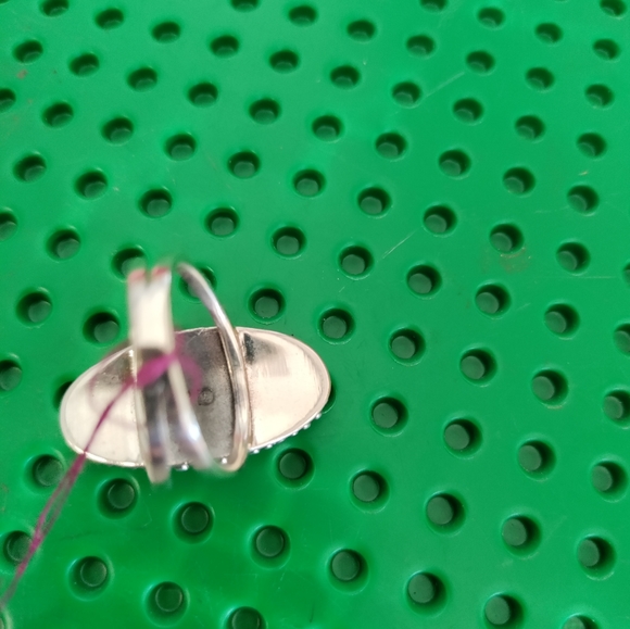 Genuine Turquoise ring Sterling Silver sz7 - Picture 3 of 3